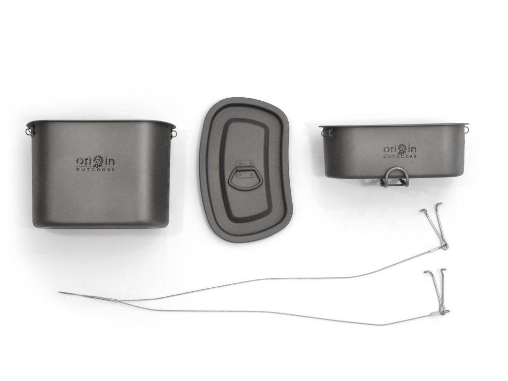 Σετ Δοχείων Φαγητού Τιτανίου Origin Outdoors 2τεμ | www.lightgear.gr