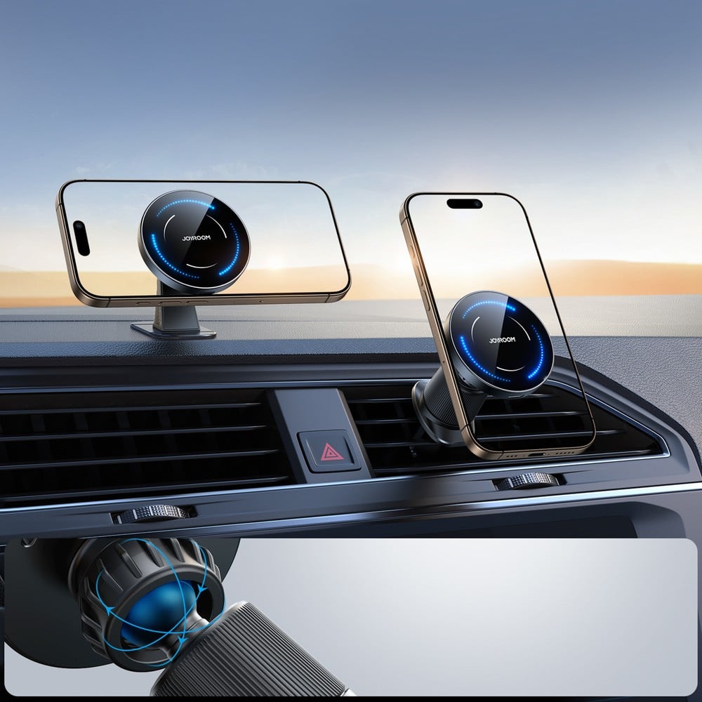 Car Holder Joyroom JR-ZS502 MagSafe Compatible με Wireless Charger για Air Vent/Dashboard Μαύρο | www.lightgear.gr