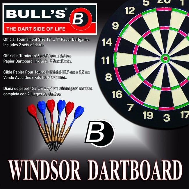 Στόχος Dart Bull's Windsor Paper Dartboard | www.lightgear.gr