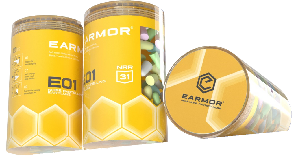 Ωτοασπίδες Earmor E01 Βύσμα Αφρώδους Υλικού Διάφορα Χρώματα (κουτί 120 Τεμ.) | www.lightgear.gr
