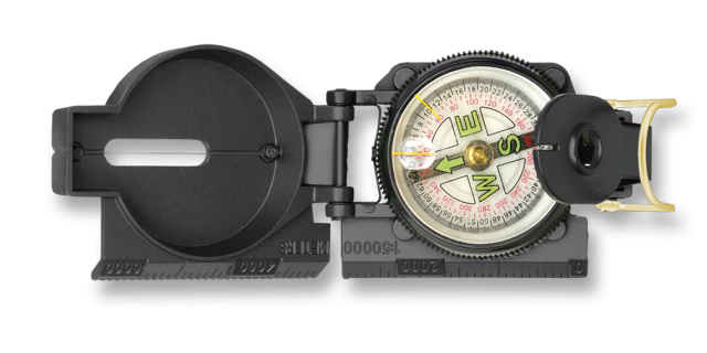 Πυξίδα Albainox Oil Filled Military Metal Compass. Black 33105 | www.lightgear.gr