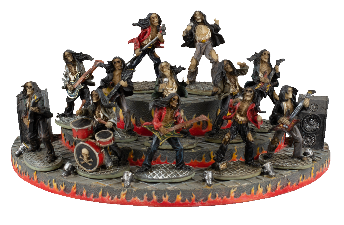 Φιγούρα Tole10 Set 12 Resin Rock Skulls+display 39706 (06244) | www.lightgear.gr