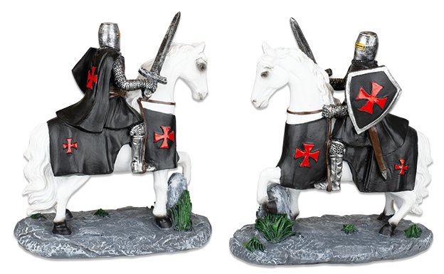 Φιγούρα Tole10 White Horse. Black Templar With Sword.20cm 39576 | www.lightgear.gr