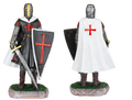 Φιγούρα Tole10 Shield-sword Resin Black-white Templar 12cm 39529 | www.lightgear.gr