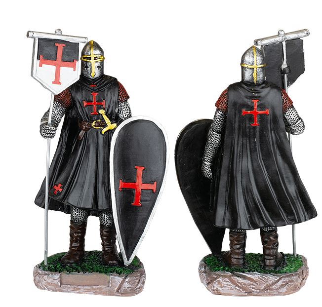 Φιγούρα Tole10 Shield-flag Resin Black Templar Knight 18cm 39524 | www.lightgear.gr