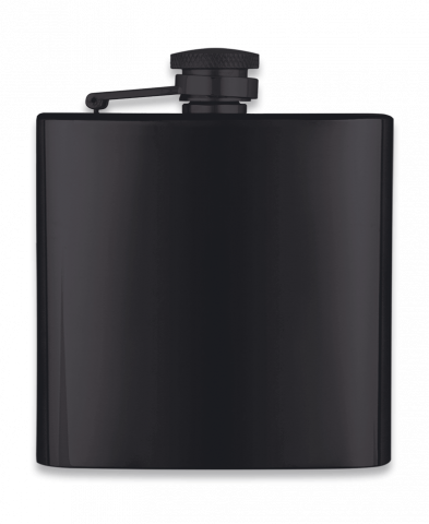 Υδροδοχείο - Φλασκι Albainox Stainless Black Hip Flask 40126 | www.lightgear.gr