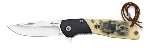 Σουγιάς Albainox Black Wood Hunter 6.7cm 25057 | www.lightgear.gr