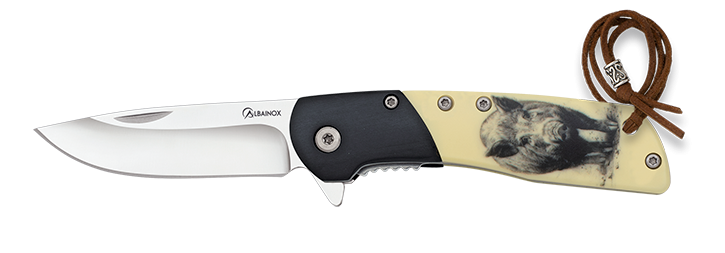 Σουγιάς Albainox Black Wood Wild Boar 6.7cm 25055 | www.lightgear.gr