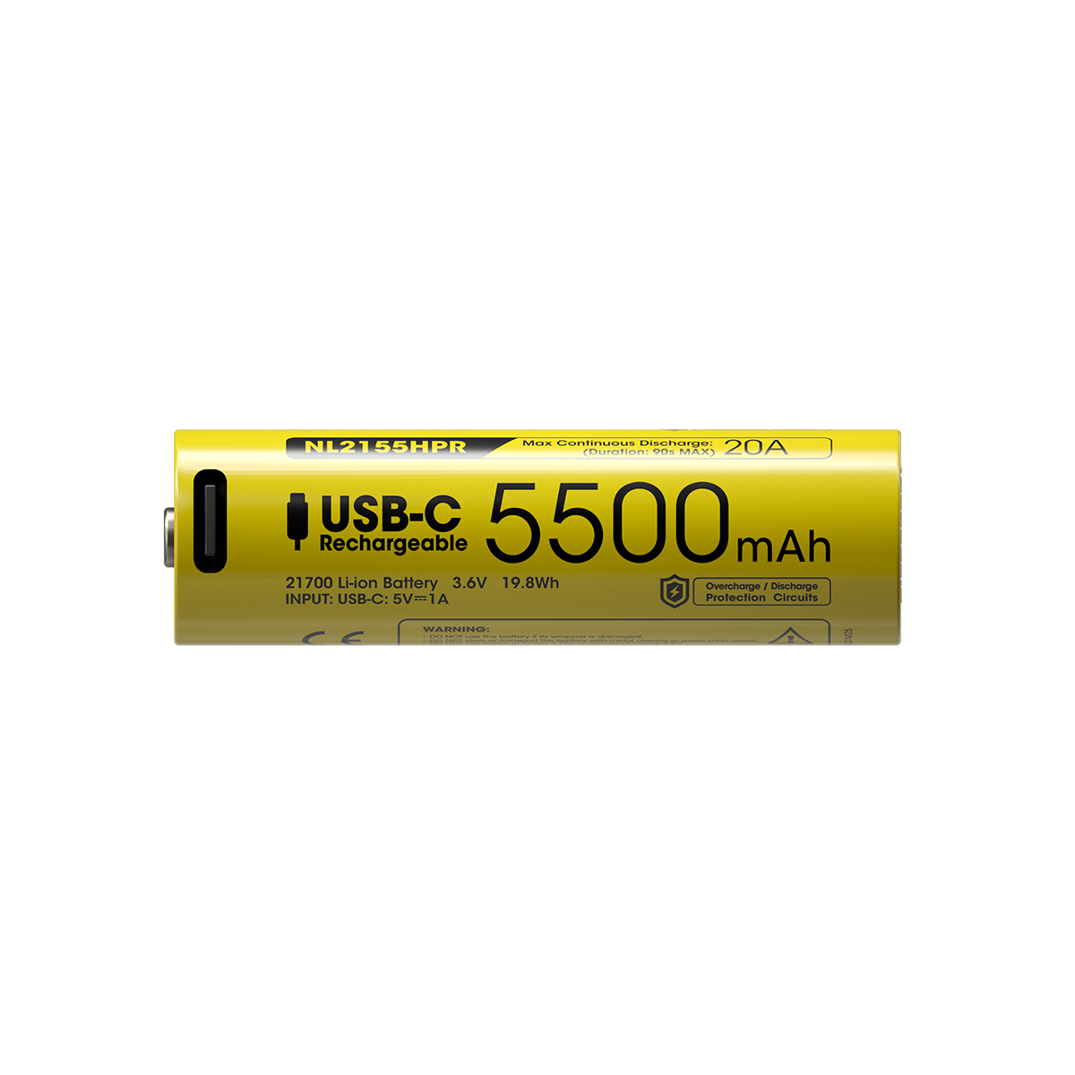 Μπαταρία Nitecore 21700 / 5500mah NL2155HPR | www.lightgear.gr