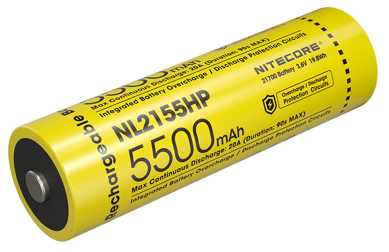 Μπαταρία Nitecore 21700 / 5500mAh  NL2155HP | www.lightgear.gr
