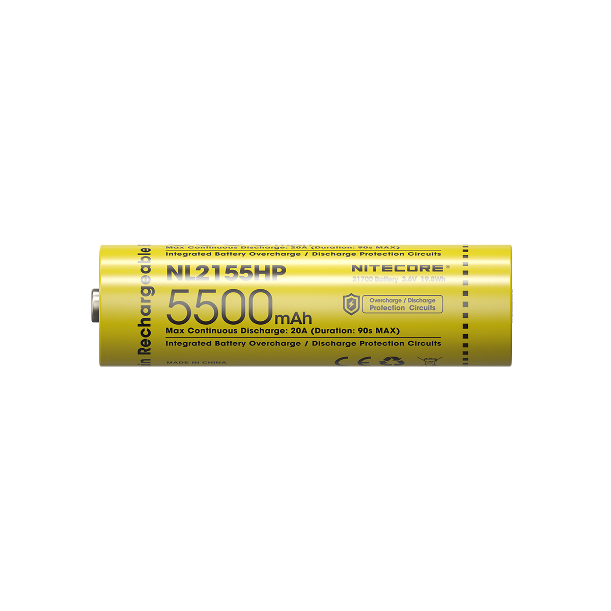 Μπαταρία Nitecore 21700 / 5500mAh  NL2155HP | www.lightgear.gr