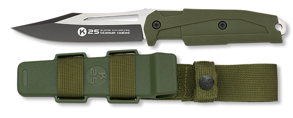 Μαχαίρι K25 Tactical Knife Green Rubber Grip 11,5cm 32758 | www.lightgear.gr