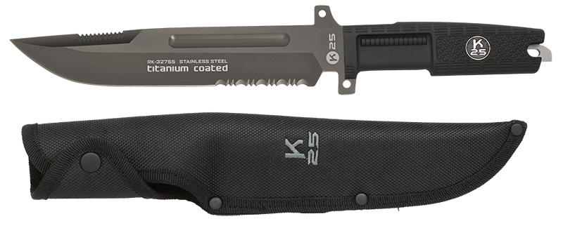 Μαχαίρι K25 Tactical Knife Rubber Handle 19cm 32755 | www.lightgear.gr