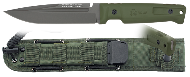 Μαχαίρι K25 Tactical Knife Green Rubber 32756 | www.lightgear.gr