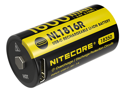 Επαναφορτιζόμενη Μπαταρία Nitecore NL1816R 1600mAh 3,6V | www.lightgear.gr
