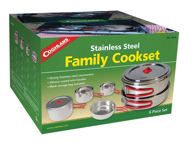 Σετ Μαγειρέματος Ανοξείδωτο Coghlans Family Cookset | www.lightgear.gr