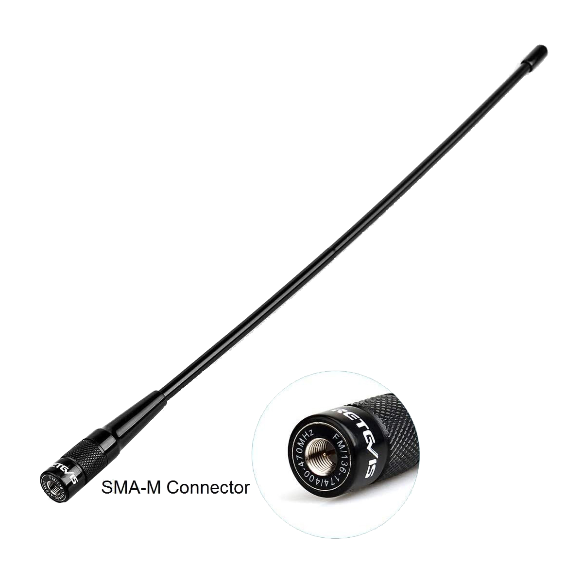 Κεραία Retevis SMA-F U/V Elite Antenna 15, 4 in Dual Band 144/430 mHz | www.lightgear.gr