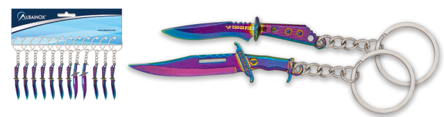 Μπρελόκ Albainox Rainbow Assorted Knife Key-Rings 16245 | www.lightgear.gr