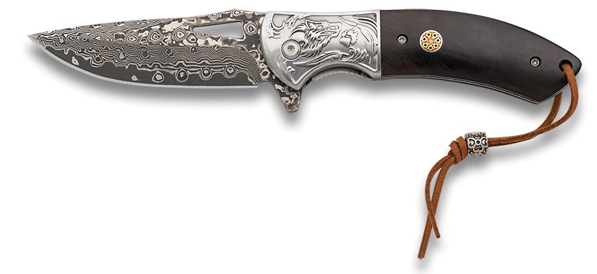 Σουγιάς Albainox Damaskus Penknife Ornated Steel Bolster 8.50cm 18925 | www.lightgear.gr