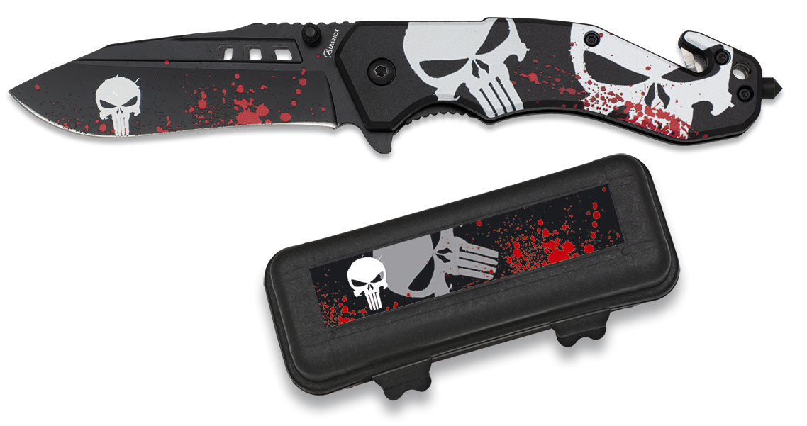 Σουγιάς Albainox Penknife Skull Blade 8.5cm 18683 | www.lightgear.gr