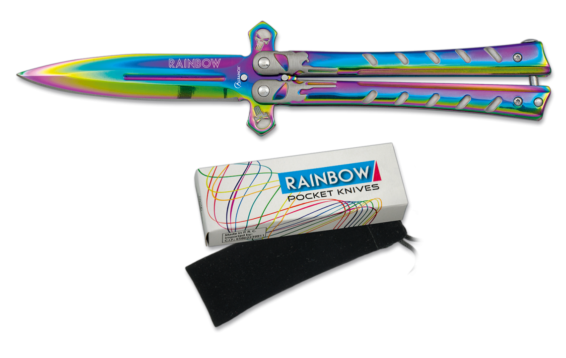 Σουγιάς Albainox Rainbow Skull Steel 10.5cm 02223 | www.lightgear.gr