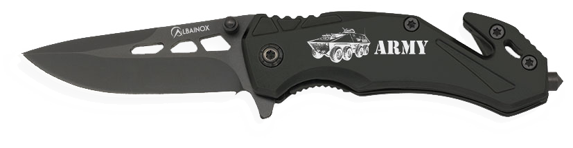 Σουγιάς Albainox Black 19903 Army | www.lightgear.gr