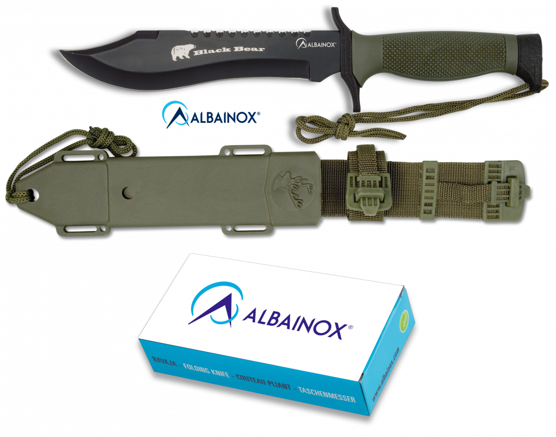 Μαχαίρι Albainox Black Bear 18.3cm 31766 | www.lightgear.gr