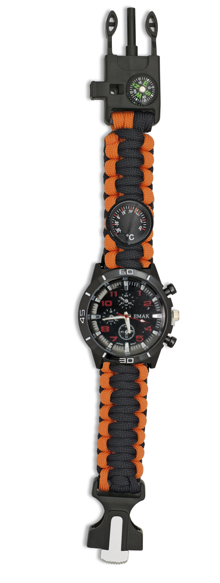 Ρολόι Χειρός Albainox Paracord Survival 33879-na | www.lightgear.gr