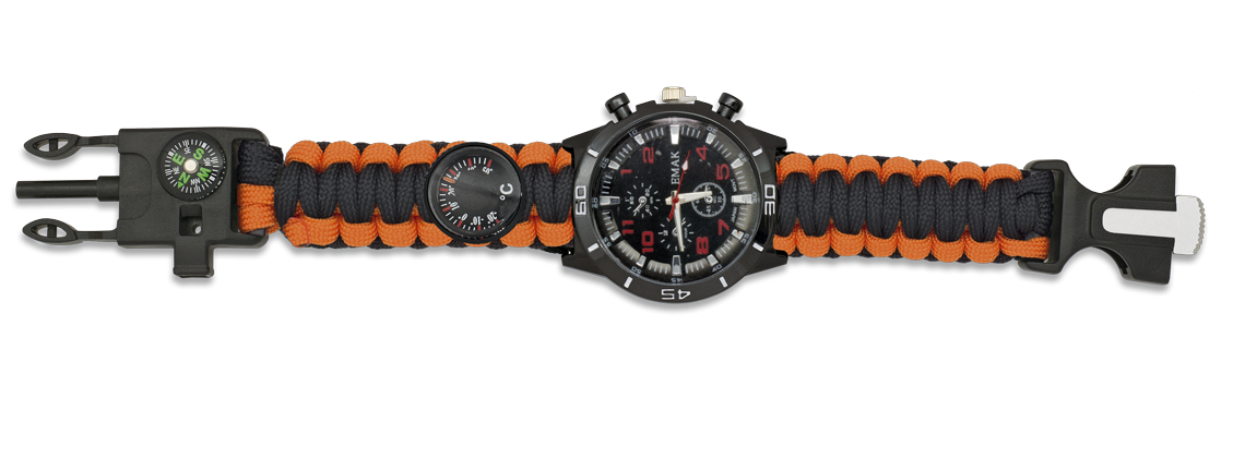 Ρολόι Χειρός Albainox Paracord Survival 33879-na | www.lightgear.gr