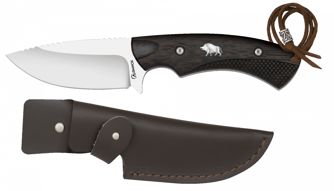 Μαχαίρι Albainox Wild Boar Hunting Knife. Leather Sheath 32644 | www.lightgear.gr