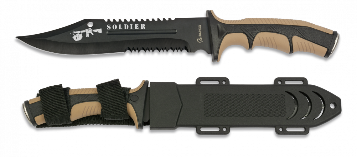 Μαχαίρι Albainox Tactical Knife Soldier Coyote 32406 | www.lightgear.gr