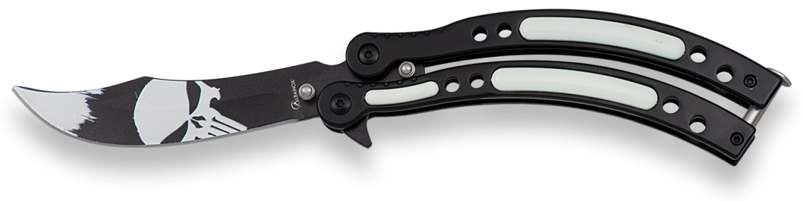 Σουγιάς Albainox Skulls Balisong. Blade 10.20 cm 02196 | www.lightgear.gr