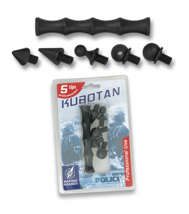 Kubotan Albainox Με Εναλλάξιμες Μύτες 10,5cm | www.lightgear.gr