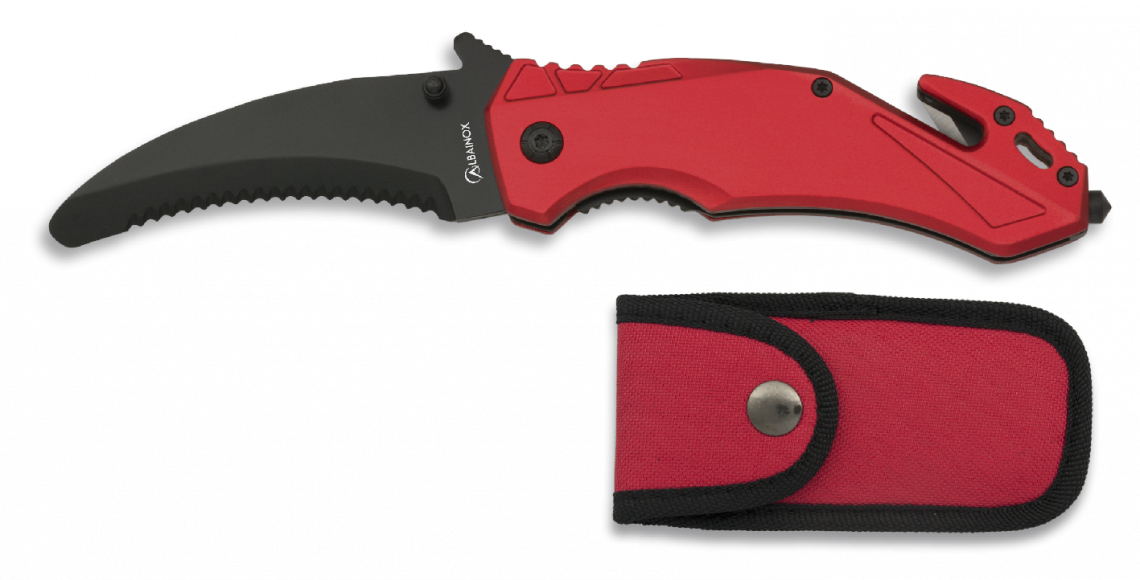 Σουγιάς Albainox Resque Red Penknife.blade 8.5 | www.lightgear.gr
