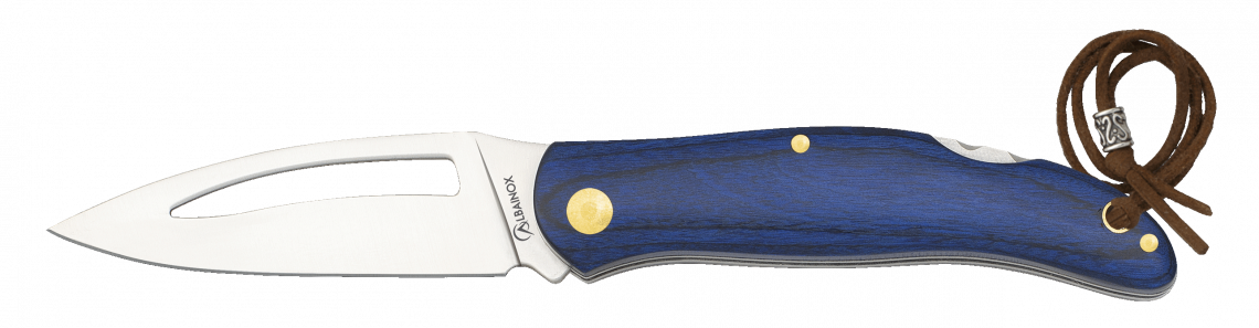 Σουγιάς Albainox Pocket Knife. Blue Pakkawood | www.lightgear.gr