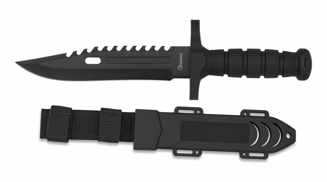 Μαχαίρι Albainox 32434 Tactical Black 19 5cm | www.lightgear.gr