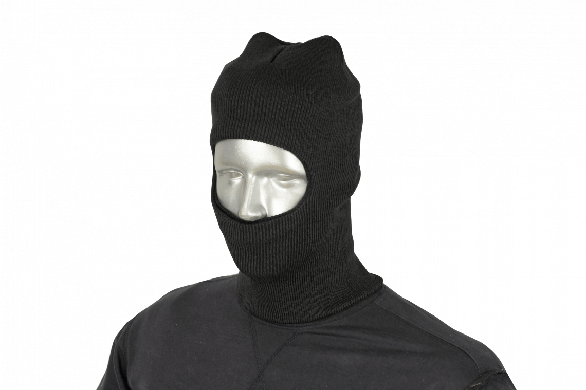 Balaclava Χειμερινή Wool Black | www.lightgear.gr