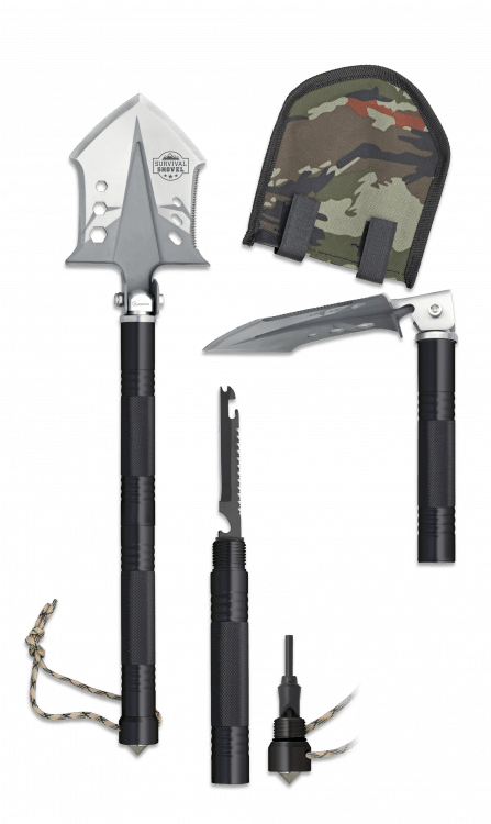 Φτυάρι Πτυσσόμενο Albainox Survival Shovel. 48 cm 33100 | www.lightgear.gr