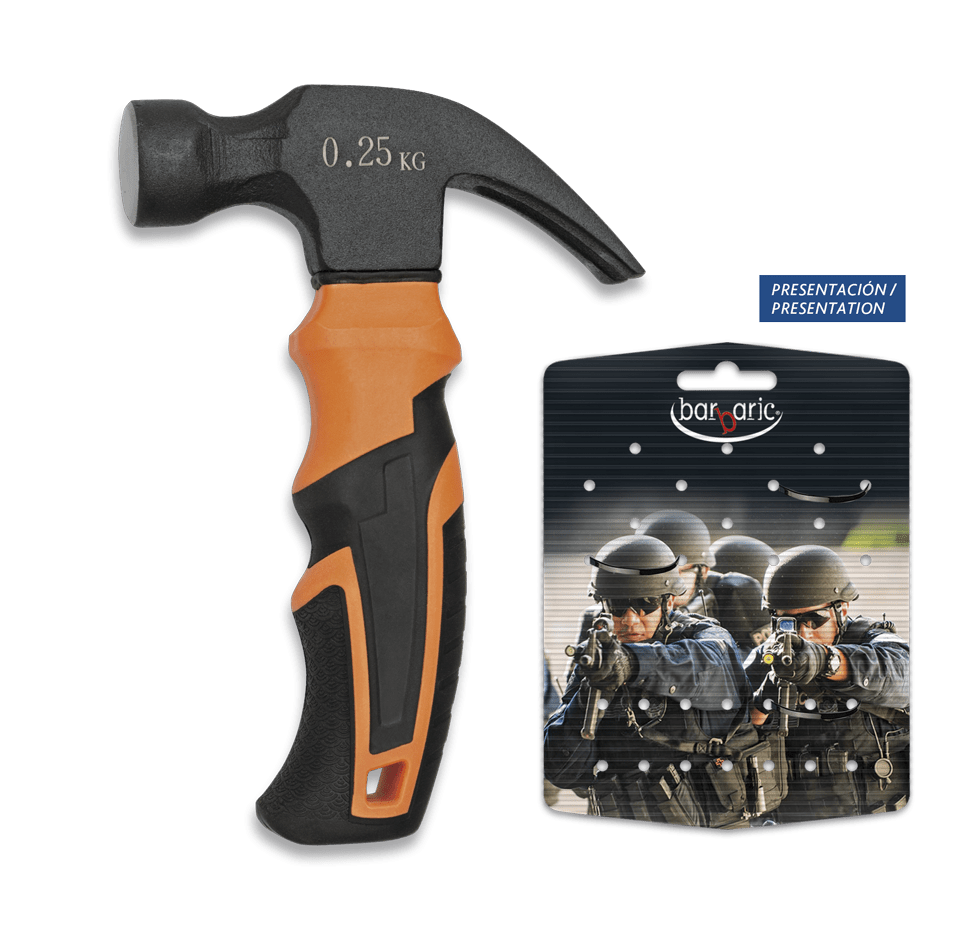 Σφυρί Κοντό Albainox Mini-hammer Black/orange 16 cm | www.lightgear.gr