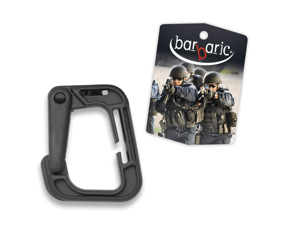 Κρίκος Carabiner Albainox Συνθετικός Black | www.lightgear.gr