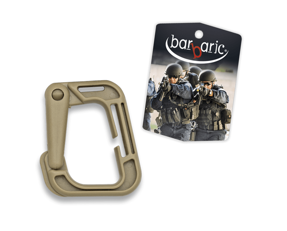 Κρίκος Carabiner Albainox Συνθετικός Coyote | www.lightgear.gr