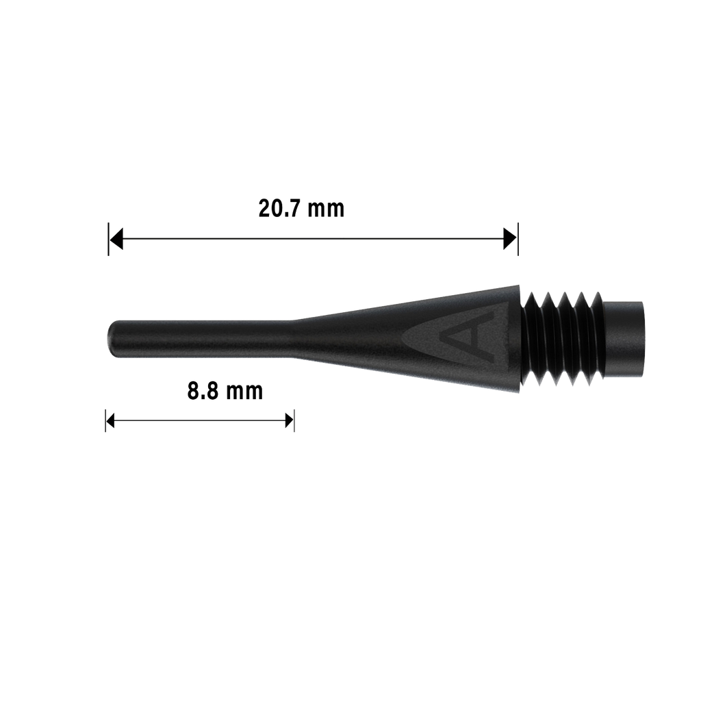 Μύτες Dart Bull's AXX Soft Tips Short 6mm (2BA) 100τεμ | www.lightgear.gr