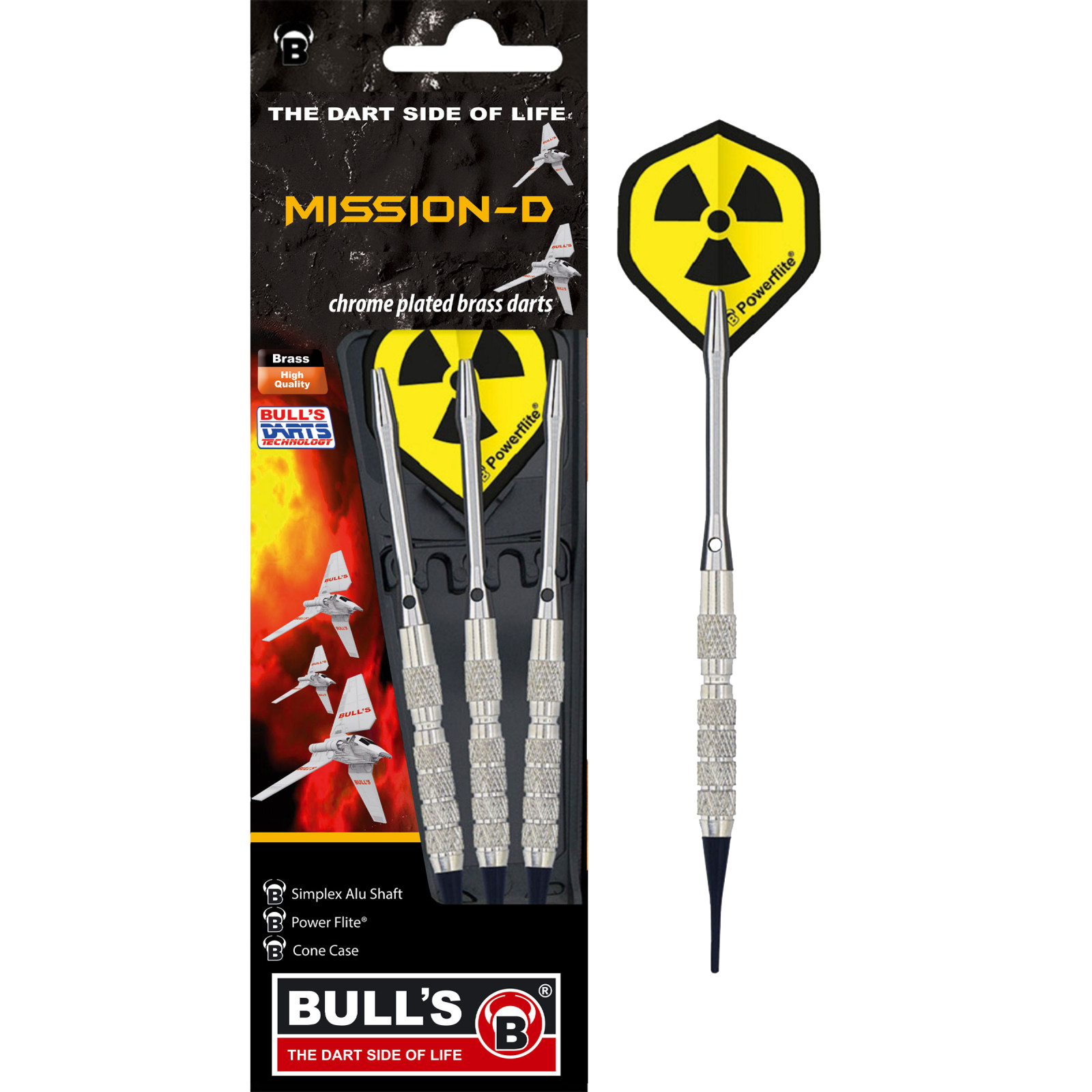 Βελάκια Dart Bull's Soft Darts Mission-d 12g 3τεμ | www.lightgear.gr