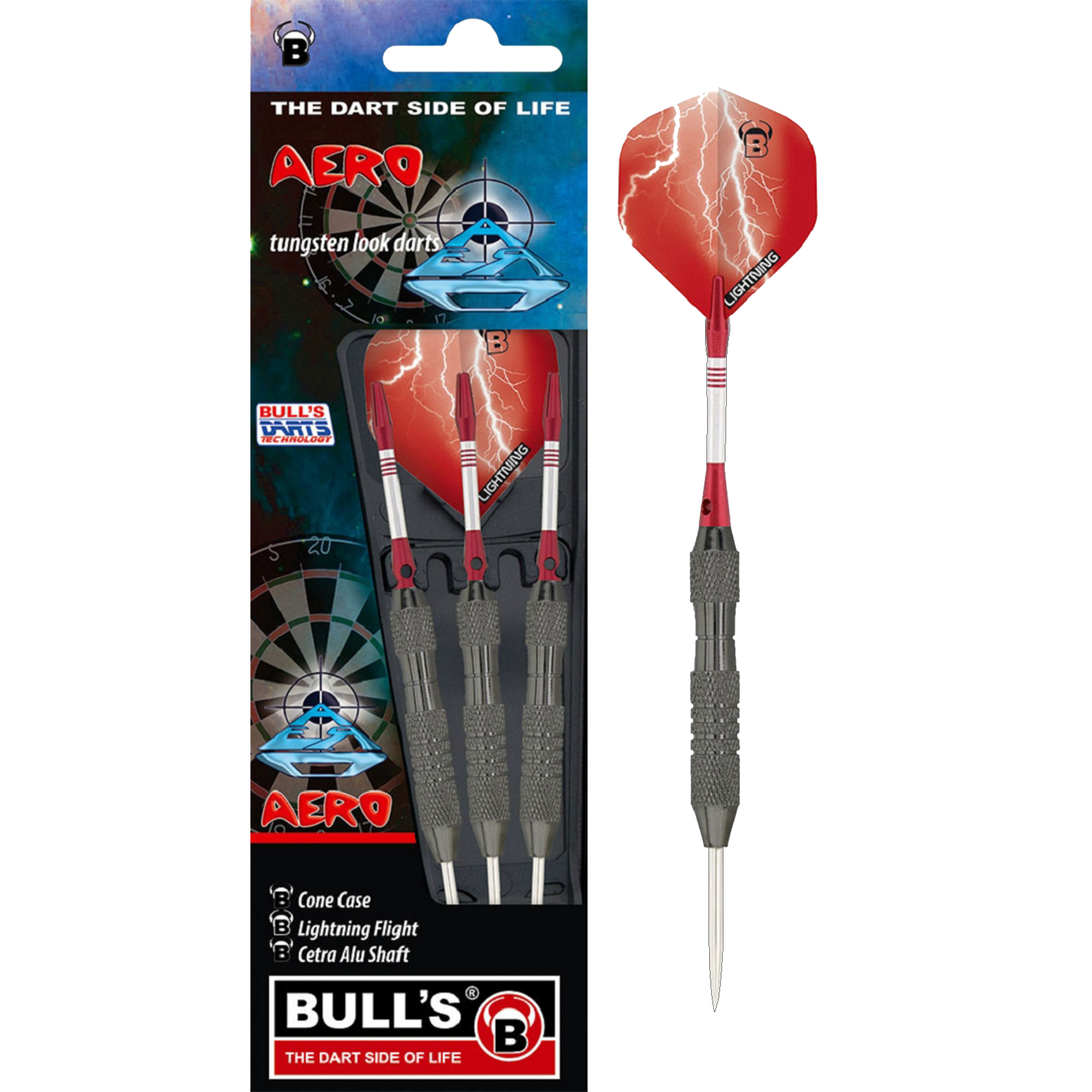 Βελάκια Dart Bull's Steel Darts Aero 21g 3τεμ | www.lightgear.gr