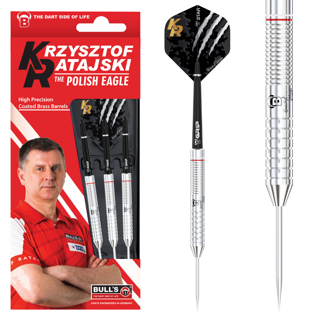 Βελάκια Dart Bull's Krzysztof Ratajski Si.br.24g 3τεμ | www.lightgear.gr