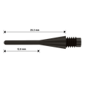 Μύτες Dart Bull's Longl.tip Black 6mm (100) | www.lightgear.gr