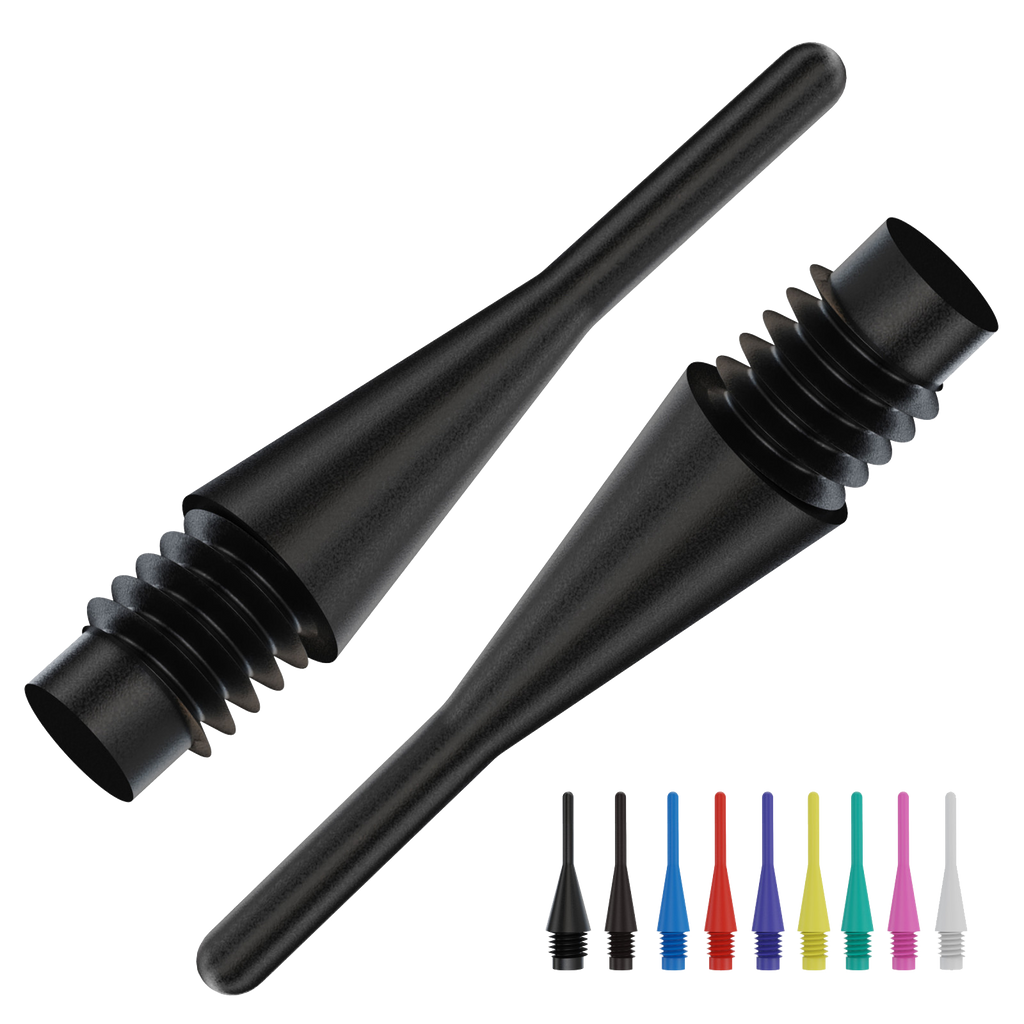 Μύτες Dart Bull's Longl.tip Black 6mm (100) | www.lightgear.gr