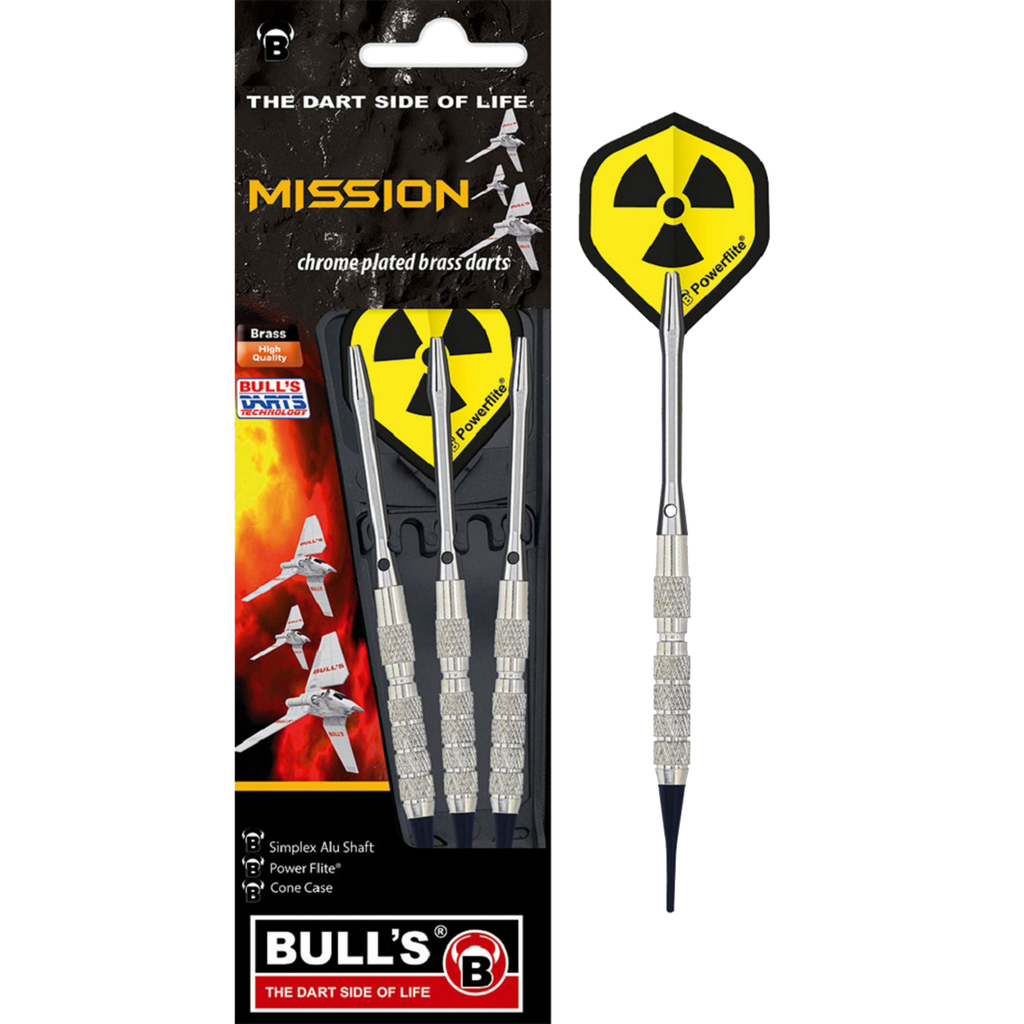 Βελάκια Dart Bull's Mission Soft Dart 14g 3τεμ | www.lightgear.gr