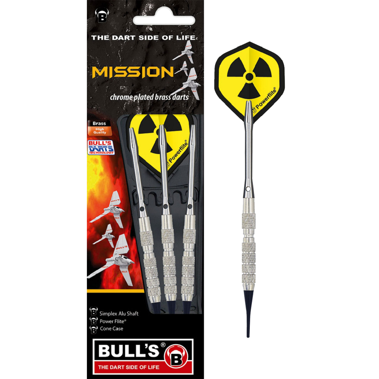 Βελάκια Dart Bull's Mission Soft Dart 14g 3τεμ | www.lightgear.gr