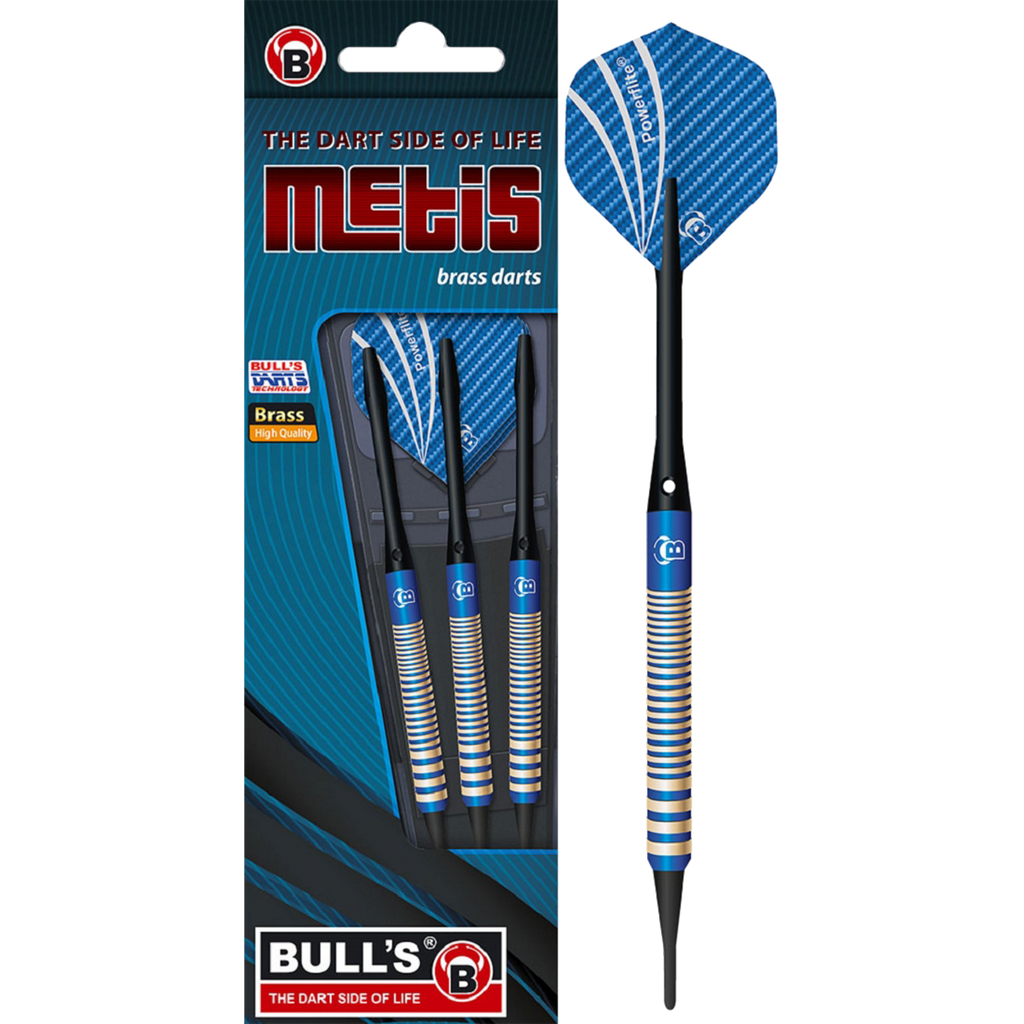 Βελάκια Dart Bull's Metis Soft Dart Blau 16g 3τεμ | www.lightgear.gr